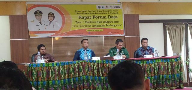 Doktor Najam Buka Rapat Forum Data "Akselerasi NTB,Satu Data Untuk Perencanaan Pembangunan"